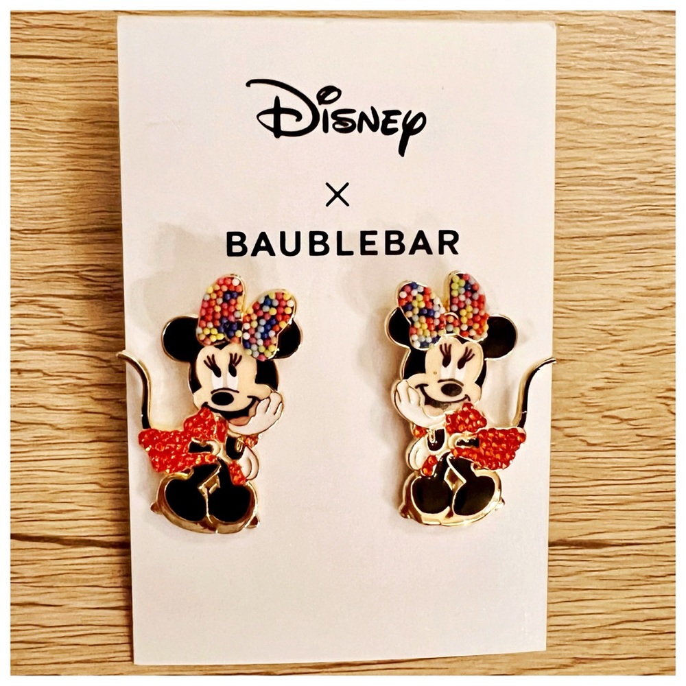BaubleBar x Disney Minnie Mouse Post Back Dangle Earrings